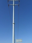 Cực hình ống bằng thép hình nón mạ kẽm 13,8 KV được sử dụng cho tháp truyền tải điện