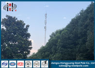 Tháp viễn thông mạ kẽm nhúng nóng ISO Độ dày tường 2.3-18mm