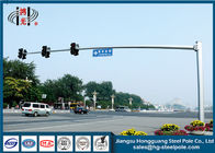 Vật liệu mạ kẽm nhúng nóng Q345 Đèn giao thông cực 6M Đèn giao thông chiều cao