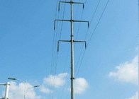 35FT Hình ống thép hình bát giác Đường dây truyền tải điện cực cao Chiều cao 10m